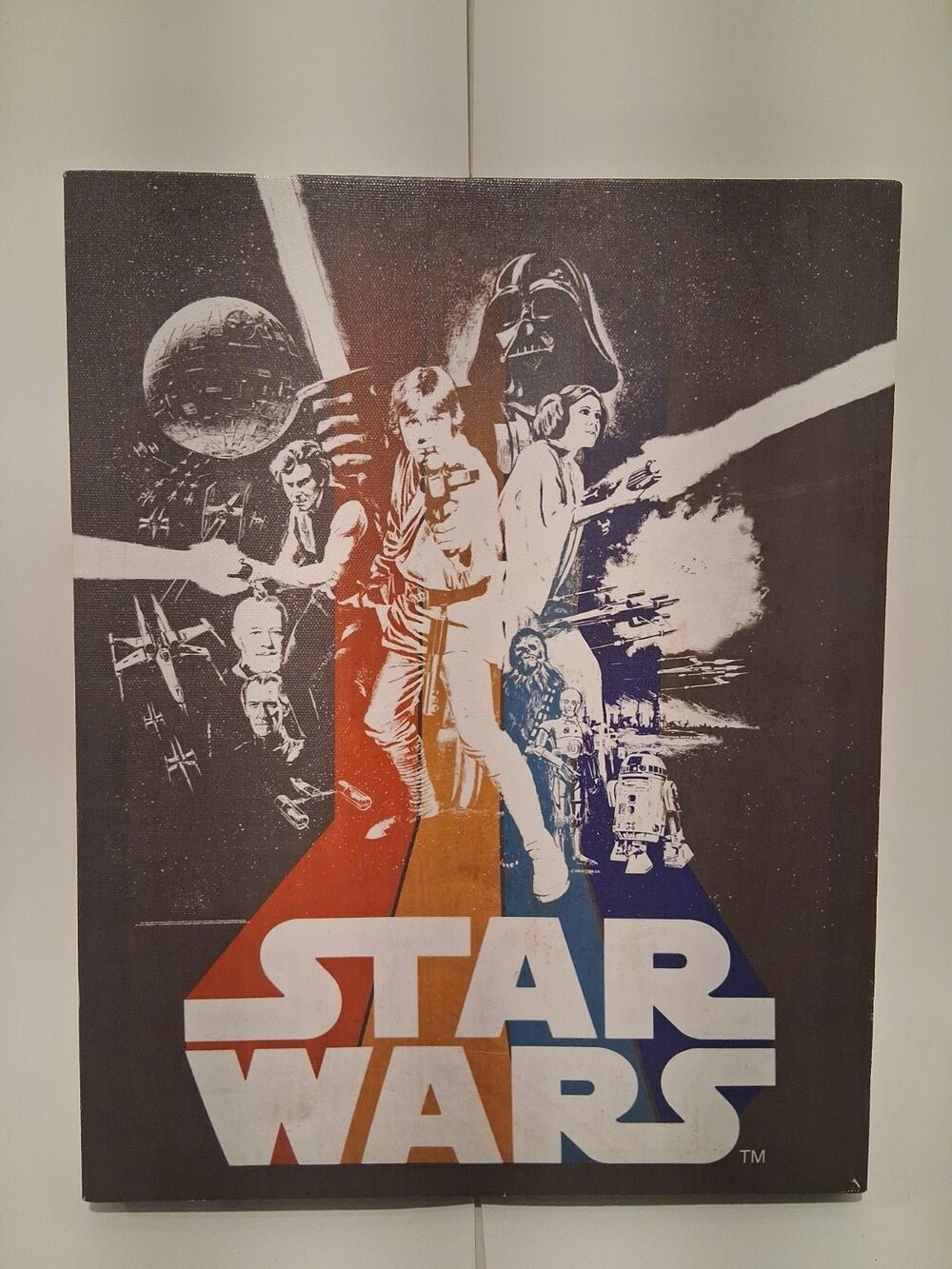 Star Wars Classic New Hope Vintage Poster Canvas Wall Art Artissimo Lucasfilm...